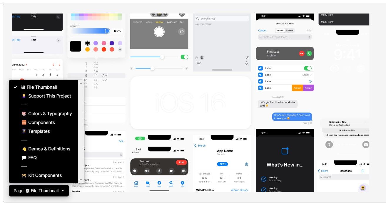iOS 16 UI Kit for Figma - Design beautiful iOS interfaces