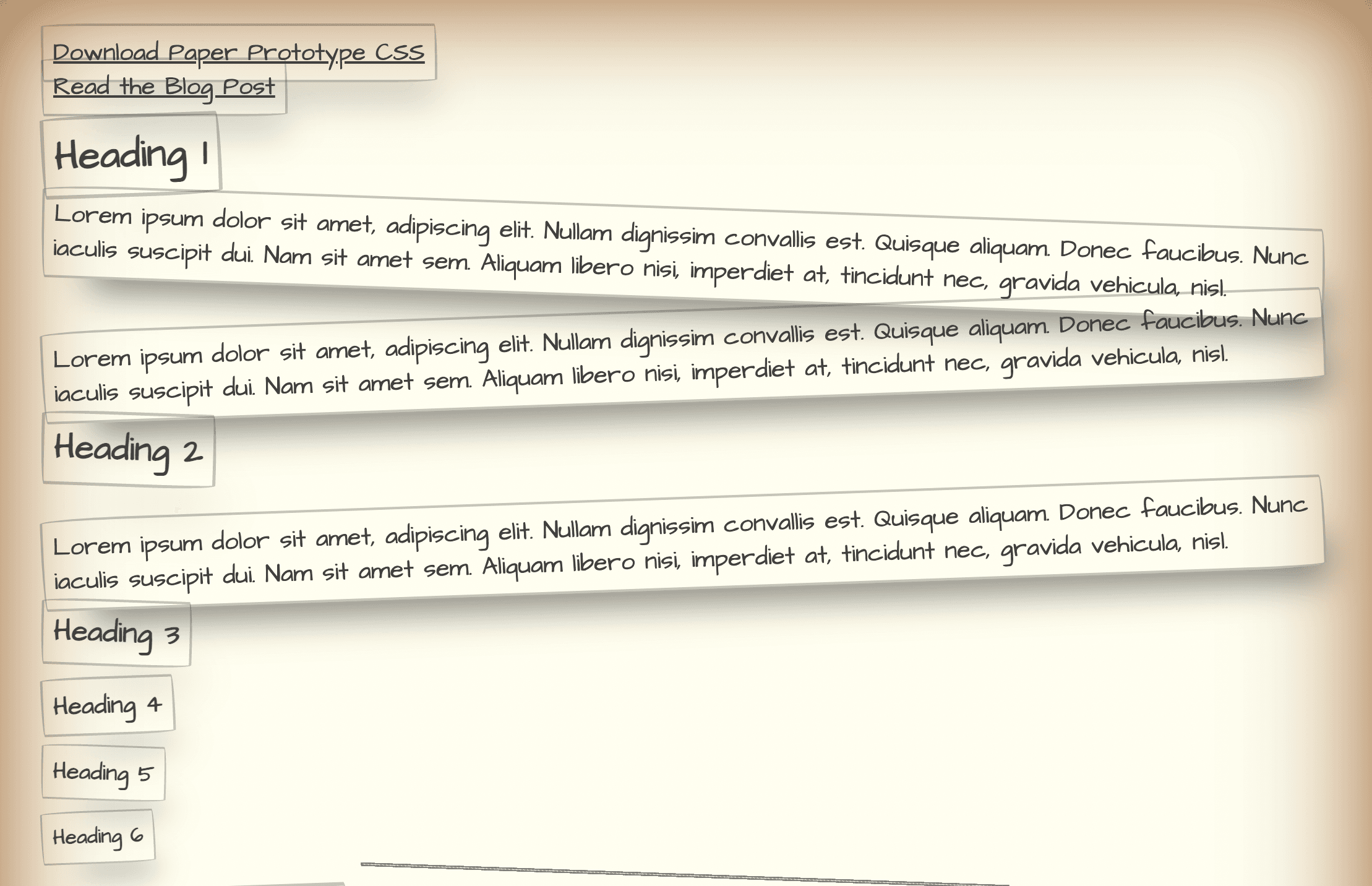 Paper Prototype CSS – Make websites like paper prototypes