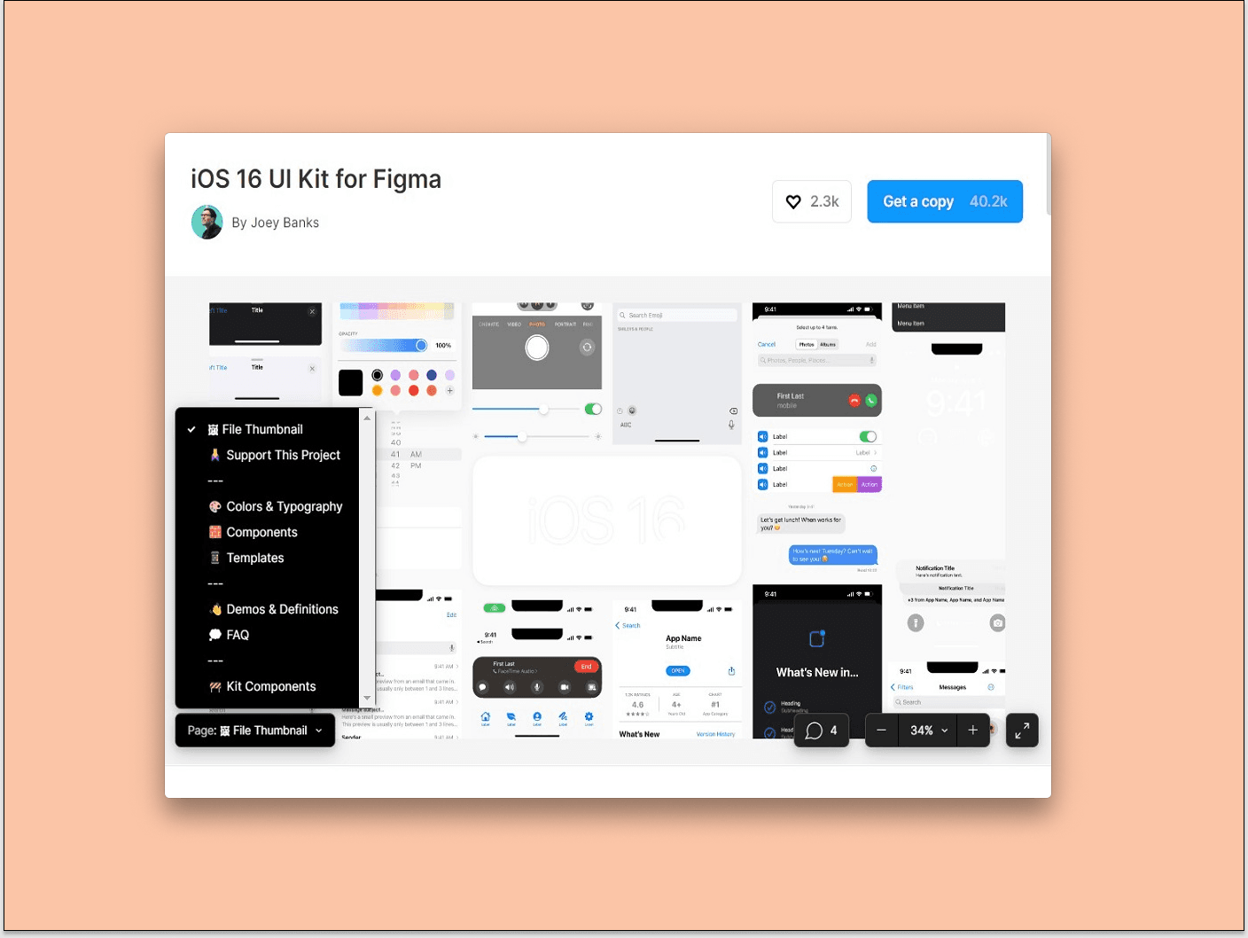 iOS 16 UI Kit for Figma - Design beautiful iOS interfaces