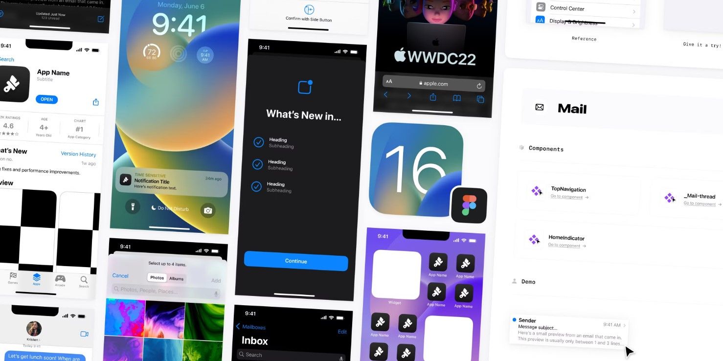 Figma Uikit Ios Clickable iOS 16 UI Kit for Figma - Design beautiful iOS interfaces