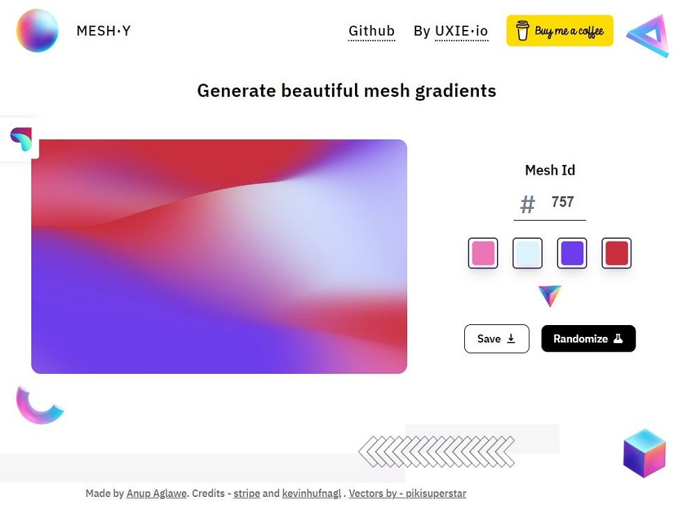 Mesh·y - Mesh Gradients Generator