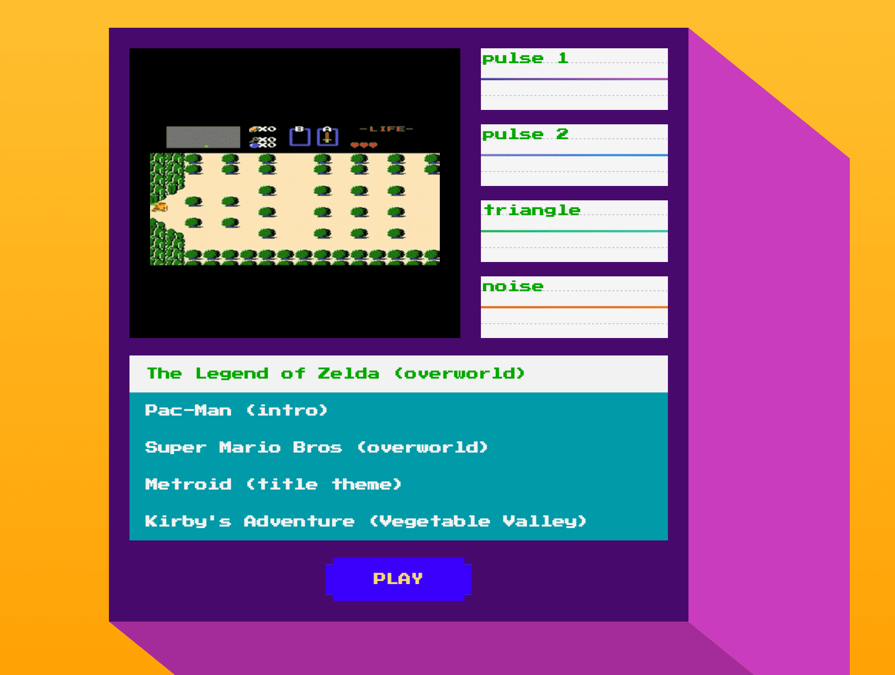 Recreating legendary 8bit games music with  Audio API Prototypr